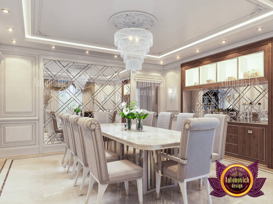 Modern Elegant Theme for Dining Room Interior, Luxury Antonovich Design Luxury Antonovich Design