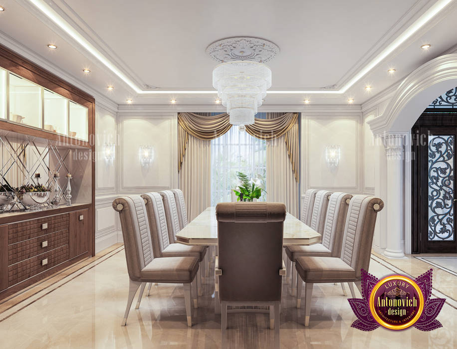 Modern Elegant Theme for Dining Room Interior, Luxury Antonovich Design Luxury Antonovich Design