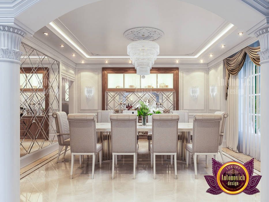 Modern Elegant Theme for Dining Room Interior, Luxury Antonovich Design Luxury Antonovich Design