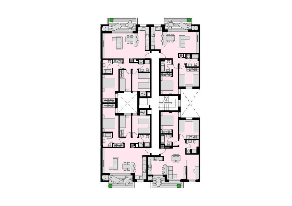 EDIFICIO 15 VIVIENDAS EN ELCHE, ARQUIJOVEN SLP ARQUIJOVEN SLP Rumah keluarga besar