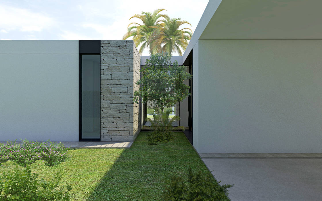 Villa R, DFG Architetti Associati DFG Architetti Associati Jardin moderne