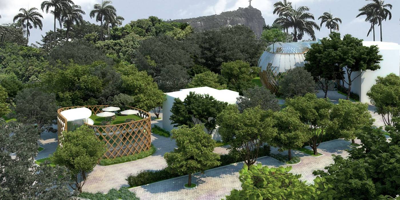 Extensão do Museu do Meio Ambiente do Jardim Botânico do Rio de Janeiro, Viviane Cunha Arquitetura Viviane Cunha Arquitetura Escritórios modernos
