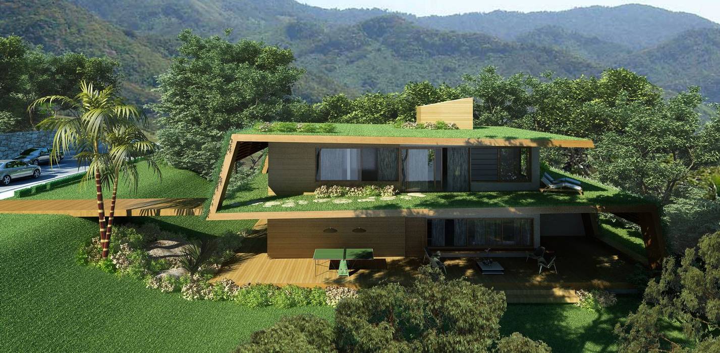 Casa DCS, Viviane Cunha Arquitetura Viviane Cunha Arquitetura Дома в стиле модерн