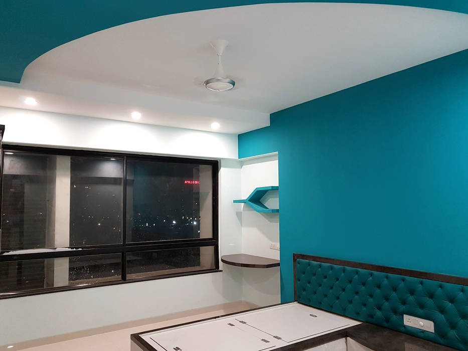 3BHK Atlanta Aura, Palette Constructions Palette Constructions Small bedroom