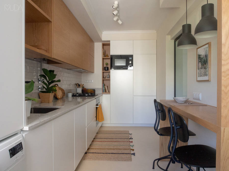 V+N Apartment - Oeiras, MUDA Home Design MUDA Home Design Scandinavian style kitchen