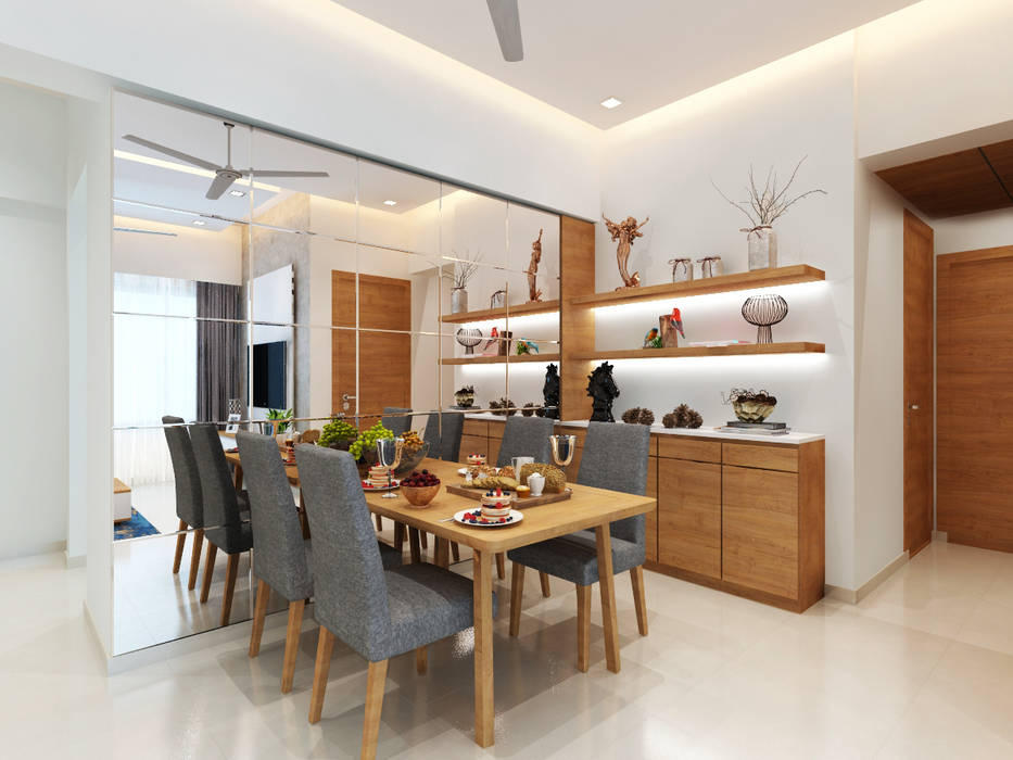 Dining area The inside stories - by Minal Minimalist dining room Plywood