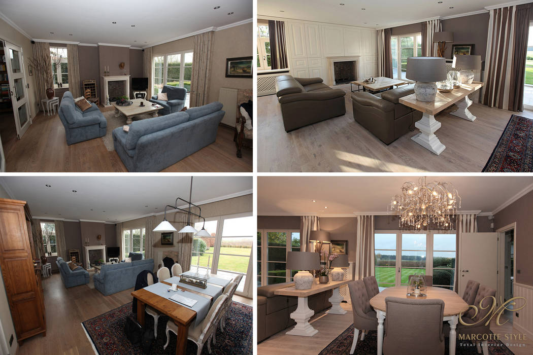 Landelijke villa bij Knokke, Marcotte Style Marcotte Style Living room Sofas & armchairs