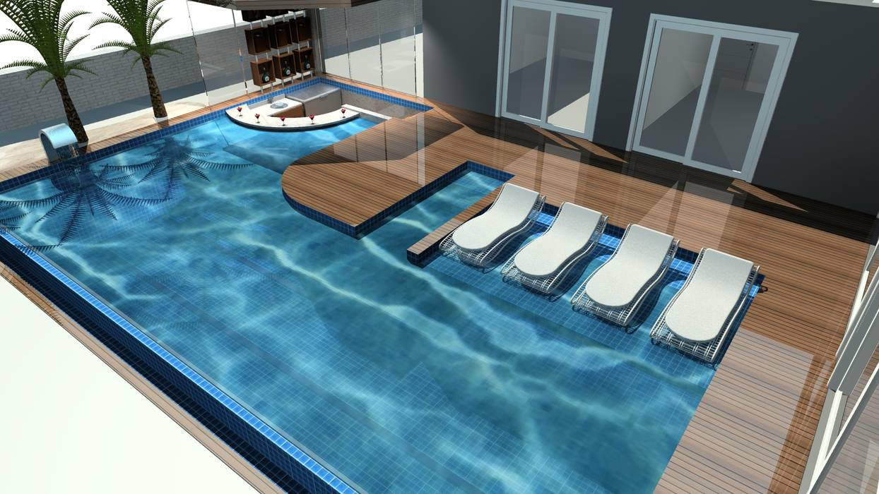 homify Infinity pool Tiles