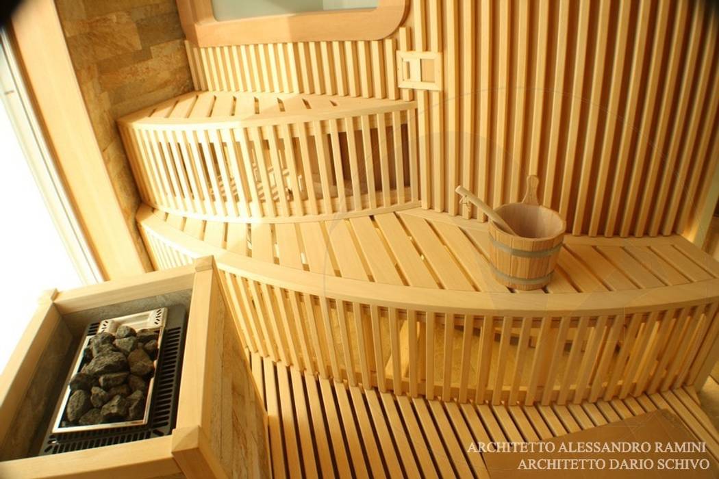 Sauna su misura in villa privata, Stenal Stenal ساونا خشب Wood effect