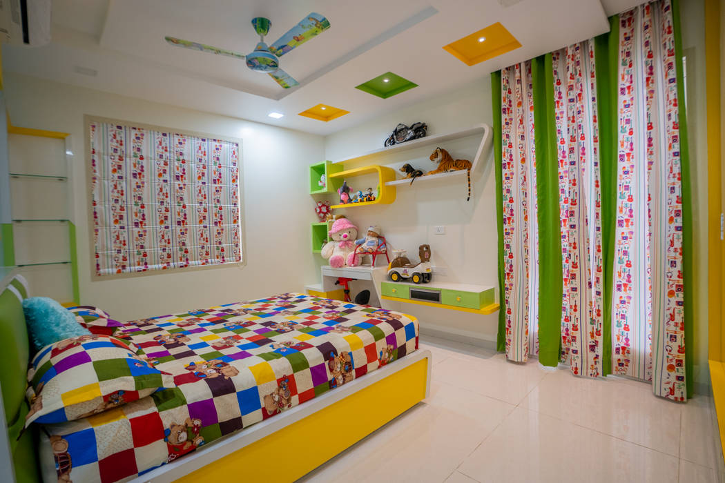 Luxurious Children Bedroom Designed by Nabh Design & Associates Nabh Design & Associates Modern nursery/kids room Plywood