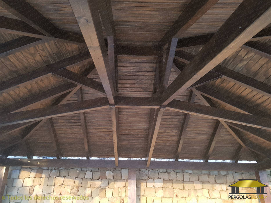 SELECCION DE TRABAJOS REALIZADOS POR PERGOLAS LUXURY 1, PERGOLAS LUXURY PERGOLAS LUXURY トロピカルな 庭 温室