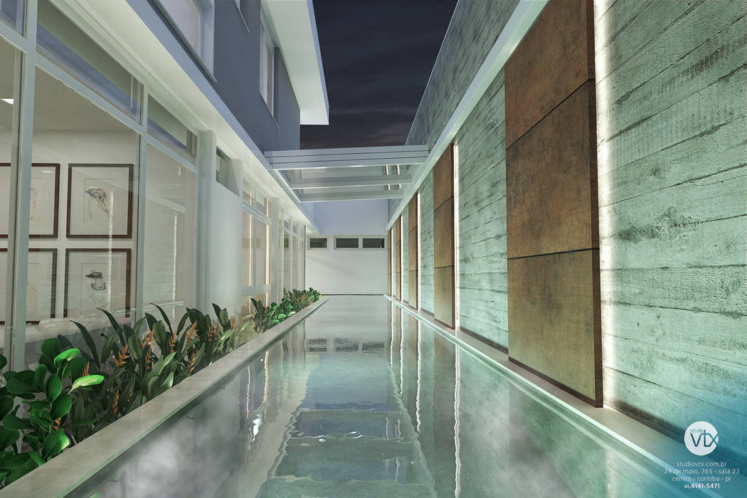 Casa Gomes Studio Vtx Piscinas Minimalistas Homify
