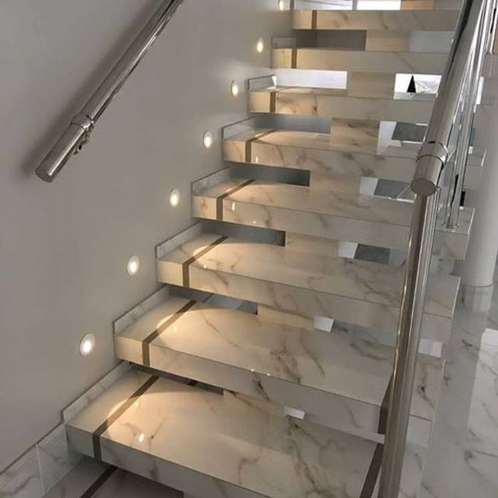Escada em Porcelanato JK Bancadas Escadas