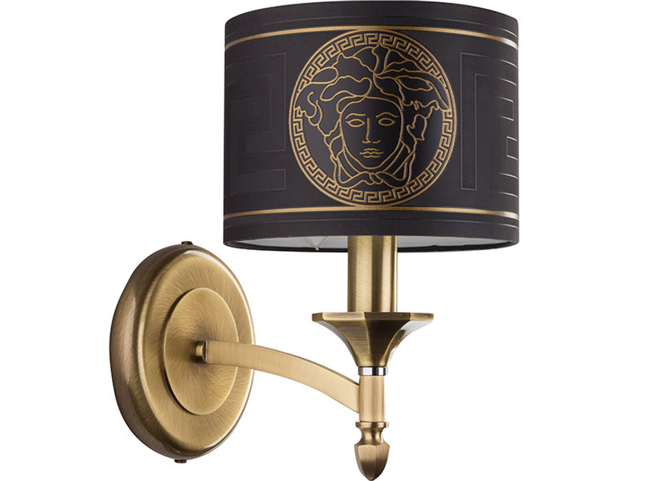 Wall light Versace with Swarovski crystals Luxury Chandelier LTD Classic style corridor, hallway and stairs Copper/Bronze/Brass Lighting