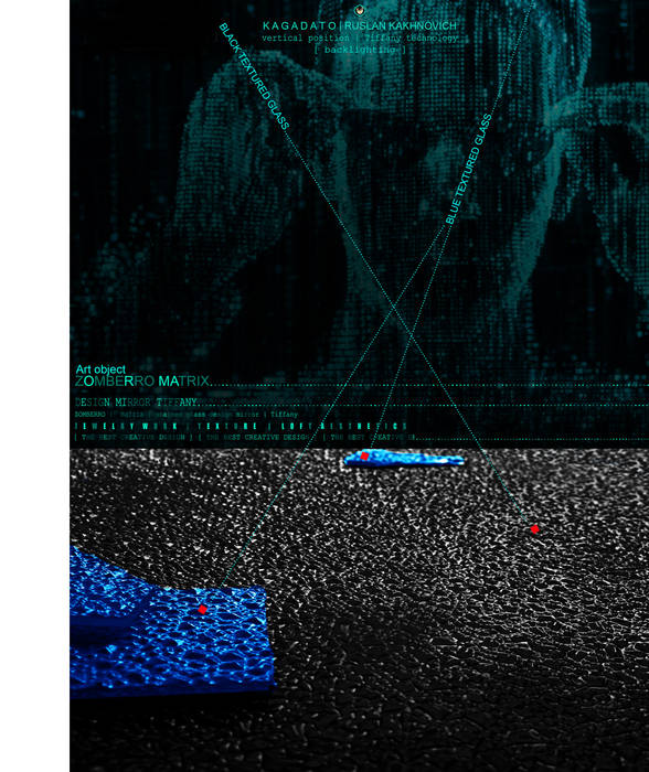 Зеркало Тиффани - ZOMBERRO MATRIX, KAGADATO KAGADATO 모던스타일 욕실 알루미늄 / 아연 거울