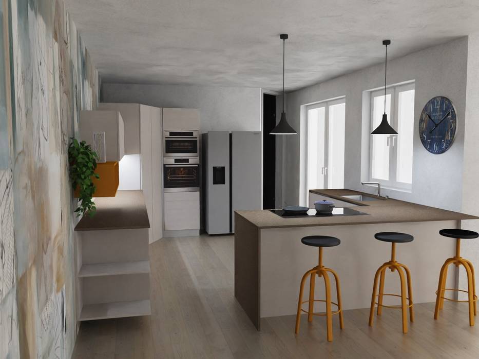 Progettazione di una cucina moderna a Trento, G&S INTERIOR DESIGN G&S INTERIOR DESIGN Kitchen