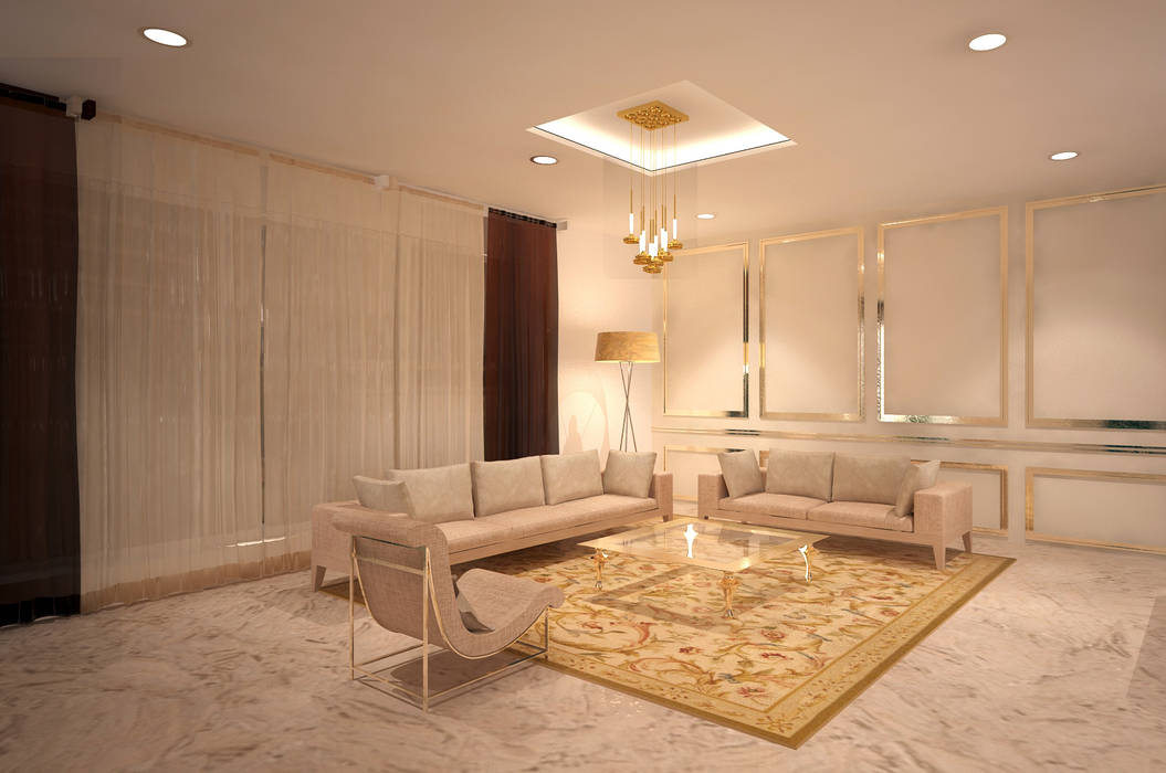 Apartment Interiors Ideas, Luxury living , VIRTUS SPACES PRIVATE LIMITED VIRTUS SPACES PRIVATE LIMITED