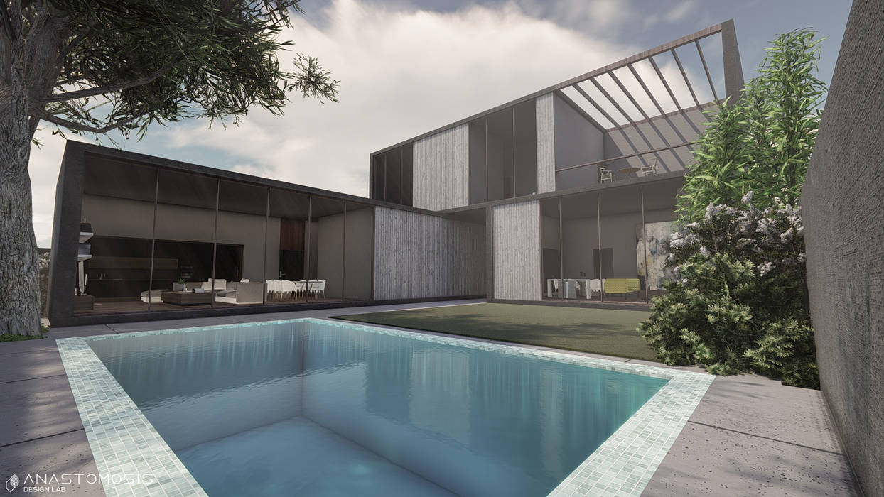 دار الرضوان Dar Al Ridwan, Anastomosis Design Lab Anastomosis Design Lab Minimalist pool