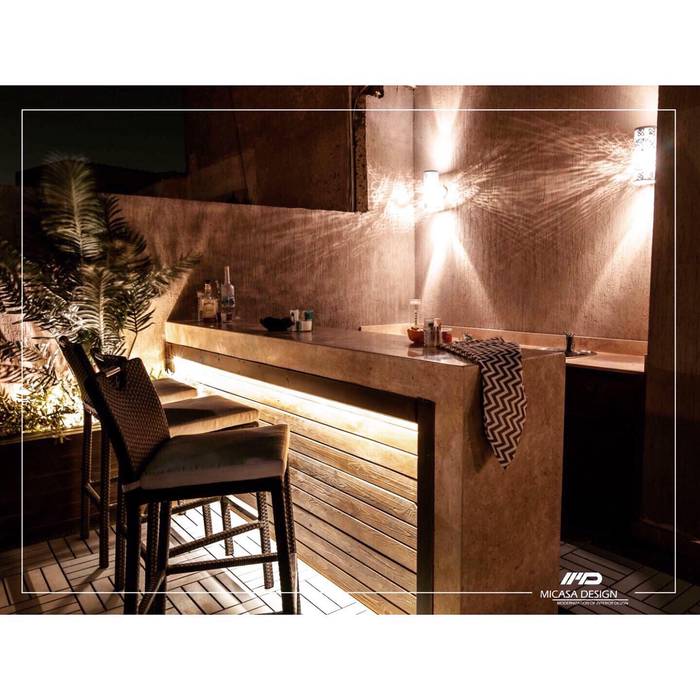 Outdoor Bar & stools Micasa Design Zen garden Wood Wood effect