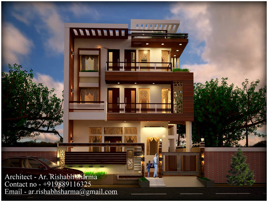 200Sqmt Residence , Inception Design Cell Inception Design Cell Bungalows Madera maciza Multicolor