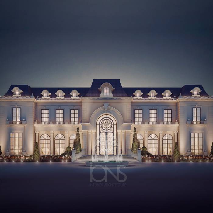 Luxurious Home Design Collection : Royal Palace in Neoclassic Architecture Style, IONS DESIGN IONS DESIGN Nhà phong cách kinh điển Cục đá home,homes,architecture,homedesign,luxury homes,luxury real estate,design,decor,art,interior,interiors,design companies