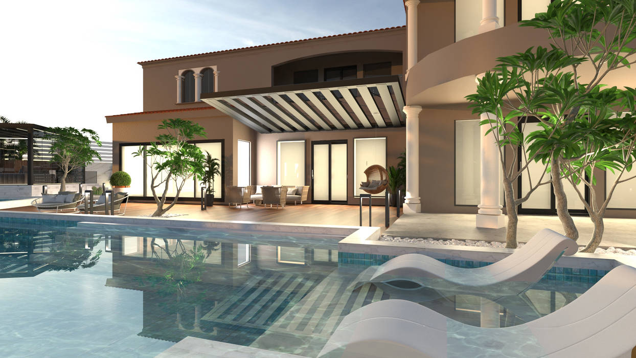 Pool deck Saif Mourad Creations مسبح حديقة