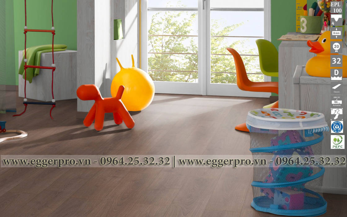 Sàn gỗ Egger, Sàn Gỗ Cao Cấp Gia Bảo Sàn Gỗ Cao Cấp Gia Bảo Tường & sàn phong cách hiện đại Wall & floor coverings