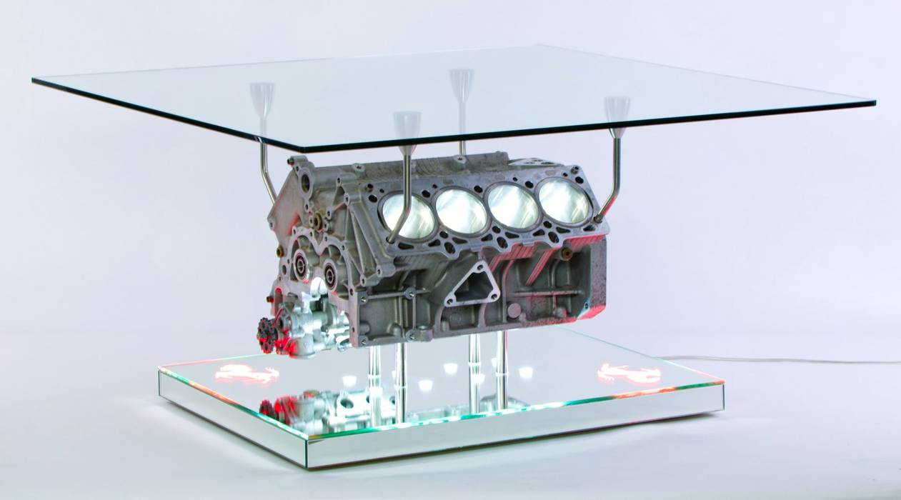 Engine Glass Coffee Table - Aston Martin V12 Engine Block Coffee Table Ebay - The cup and saucer go.