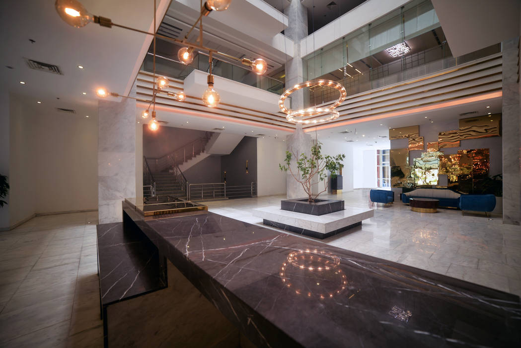Office interior design | Almazah, Heliopolis, Saif Mourad Creations Saif Mourad Creations مساحات تجارية pietra marble,luxury,office,شركات