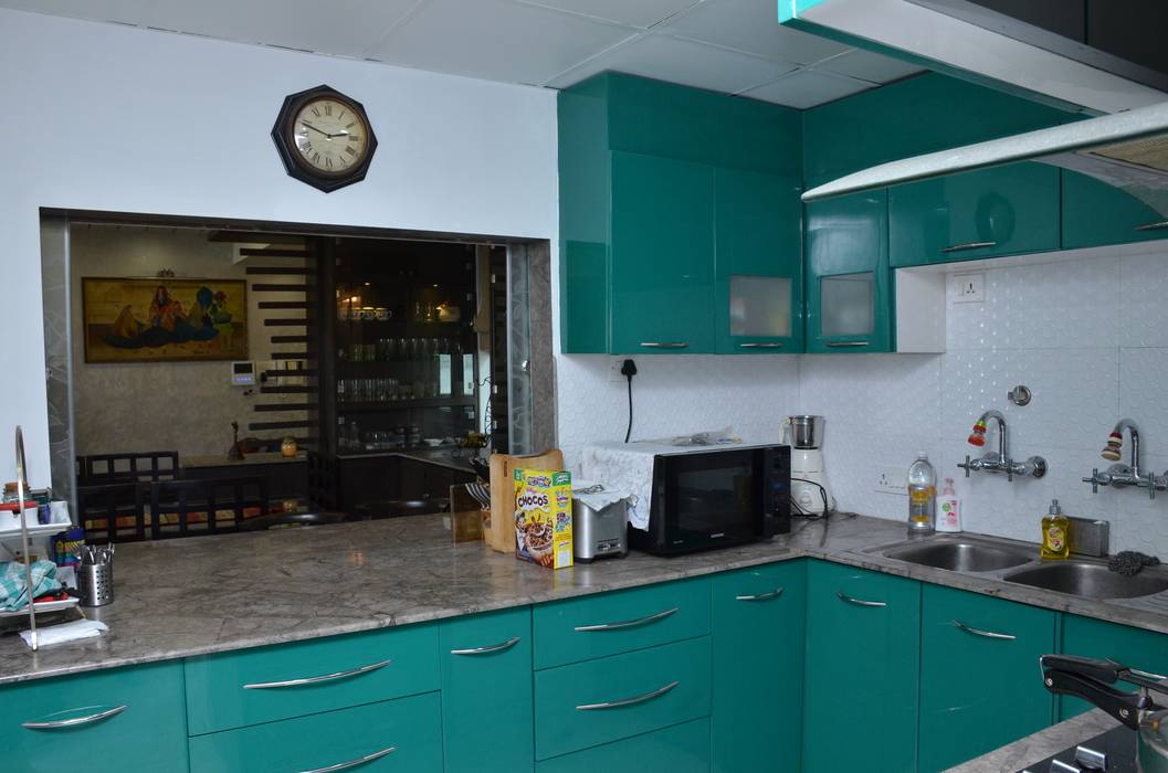 Rosedale Star Apartment Kolkata - Kitchen , Kphomes Kphomes Modern kitchen