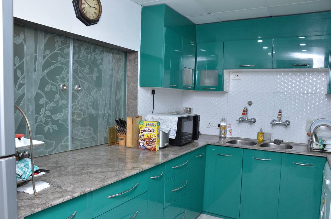 Rosedale star apartment kolkata kitchen , kphomes homify