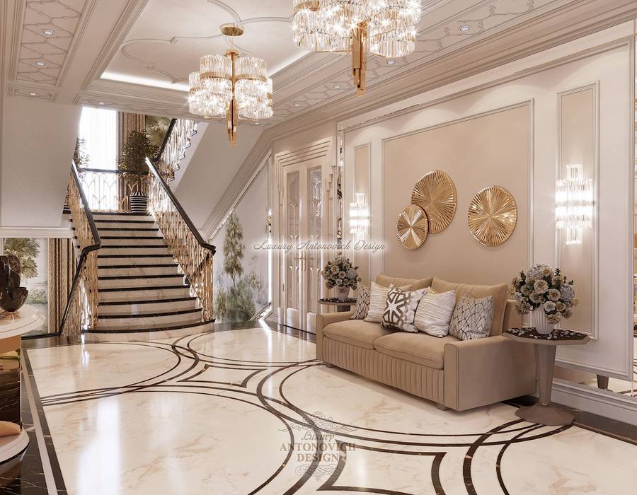 Стильный и вдохновляющий интерьер особняка, Студия Luxury Antonovich Design Студия Luxury Antonovich Design Дома в эклектичном стиле Светлана Антонович,интерьер,дизайн интерьера