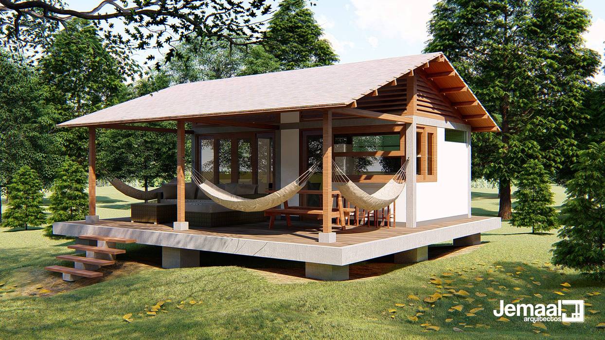 PPC-SCDM1, jemaal arquitectos jemaal arquitectos Log cabin Wood Wood effect