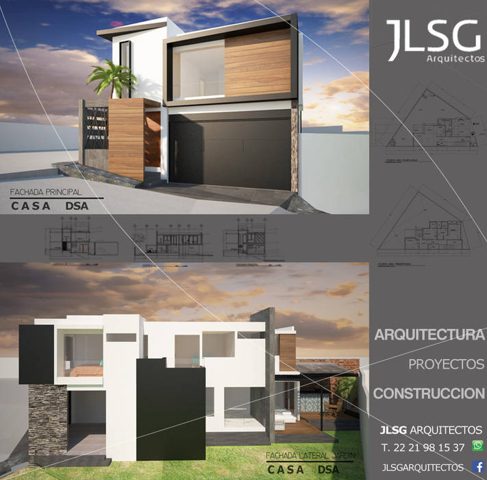 JLSG ARQUITECTOS DESPACHO DE ARQUITECTURA Y CONSTRUCCION, JLSG Arquitecto JLSG Arquitecto Moderne Häuser
