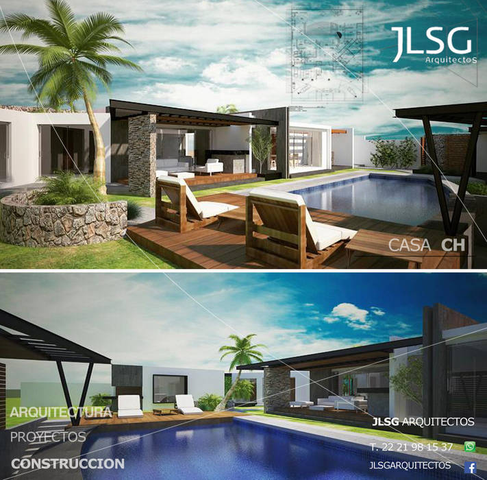 JLSG ARQUITECTOS DESPACHO DE ARQUITECTURA Y CONSTRUCCION, JLSG Arquitecto JLSG Arquitecto Modern houses