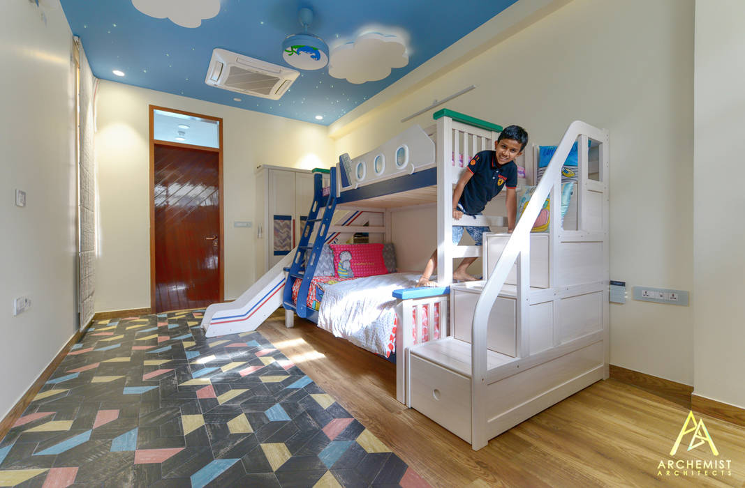 281 Residence, Archemist Architects Archemist Architects Boys Bedroom پلائیووڈ