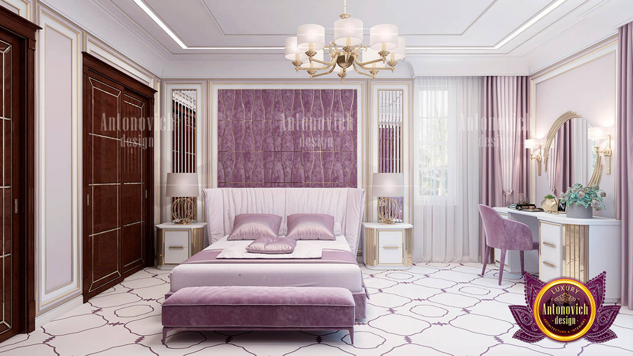 The Perfect Color for a Lady's Bedroom, Luxury Antonovich Design Luxury Antonovich Design