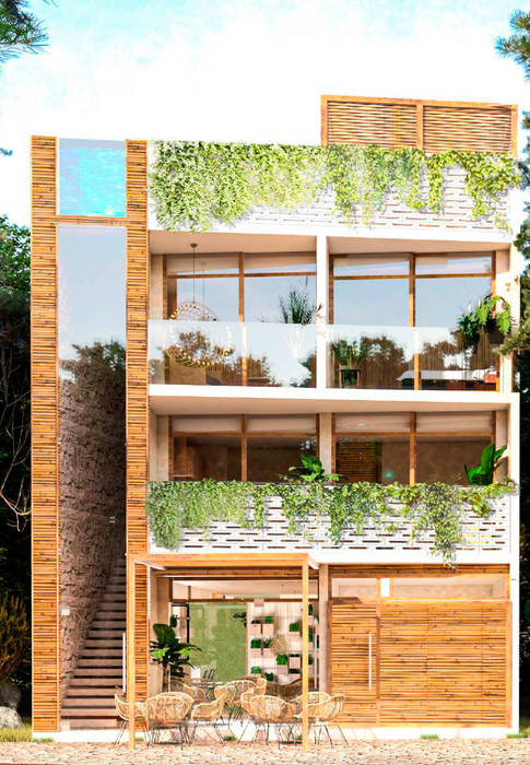 Kinn Tulum Humaniia Desarrollo Sustentable Condominios Madera Acabado en madera