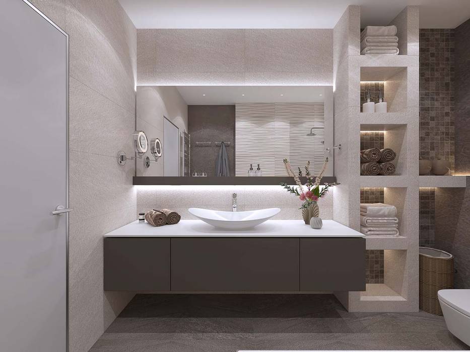 GOLDEN LEAF FALL Студия дизайна и визуализации интерьеров Ивановой Натальи. Ванная комната в стиле модерн ванные,санузел,дизайн,интерьер,современный,иванова