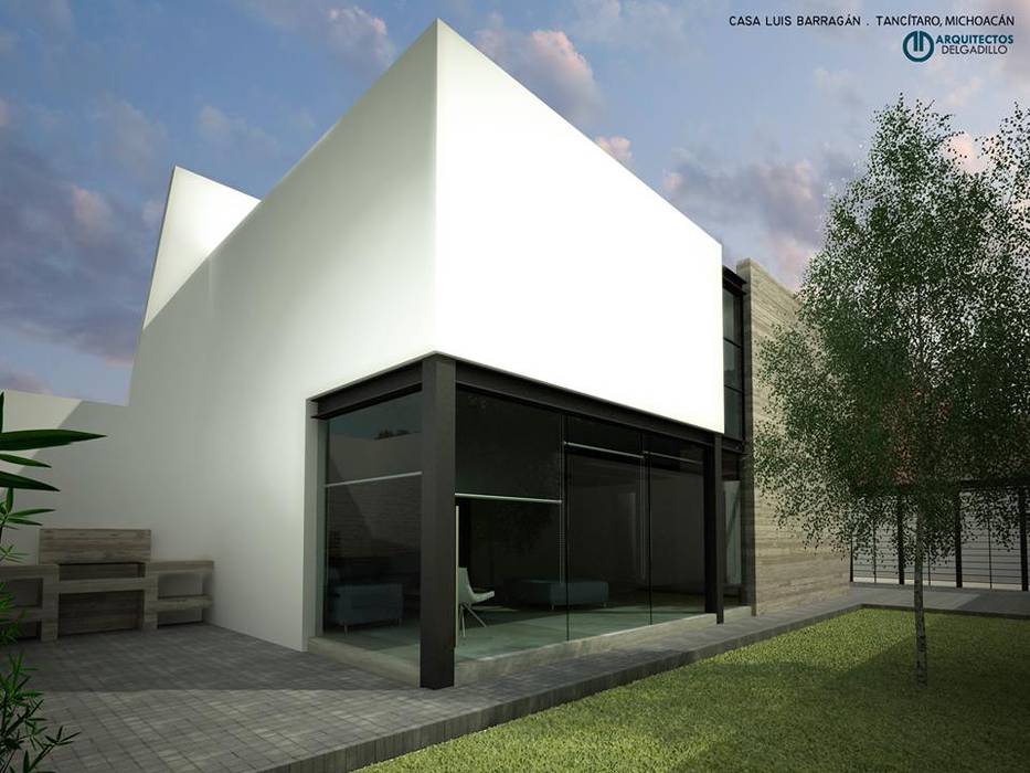 Casa Estudio en Tancitaro Mich., ARQUITECTOS DELGADILLO ARQUITECTOS DELGADILLO منازل صغيرة أسمنت