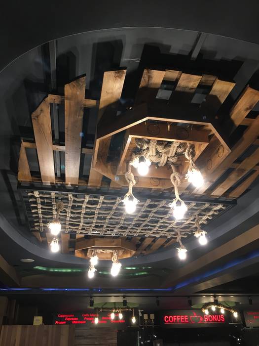 Cafe dekorasyonu, Eriş Ahşap Tasarım Eriş Ahşap Tasarım Jardín interior Madera Acabado en madera Paisajismo de interiores