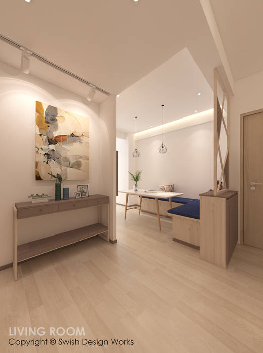 Entrance Modern Corridor Hallway Stairs By Swish Design Works