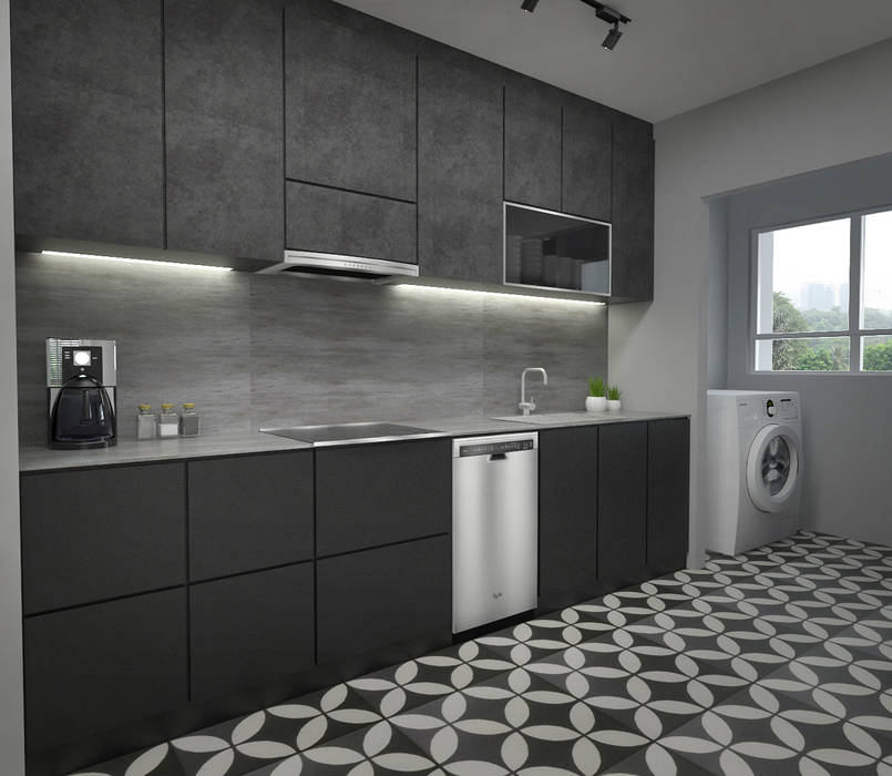 Kitchen Cabinets Swish Design Works Built In Kitchens Plywood Black Homify