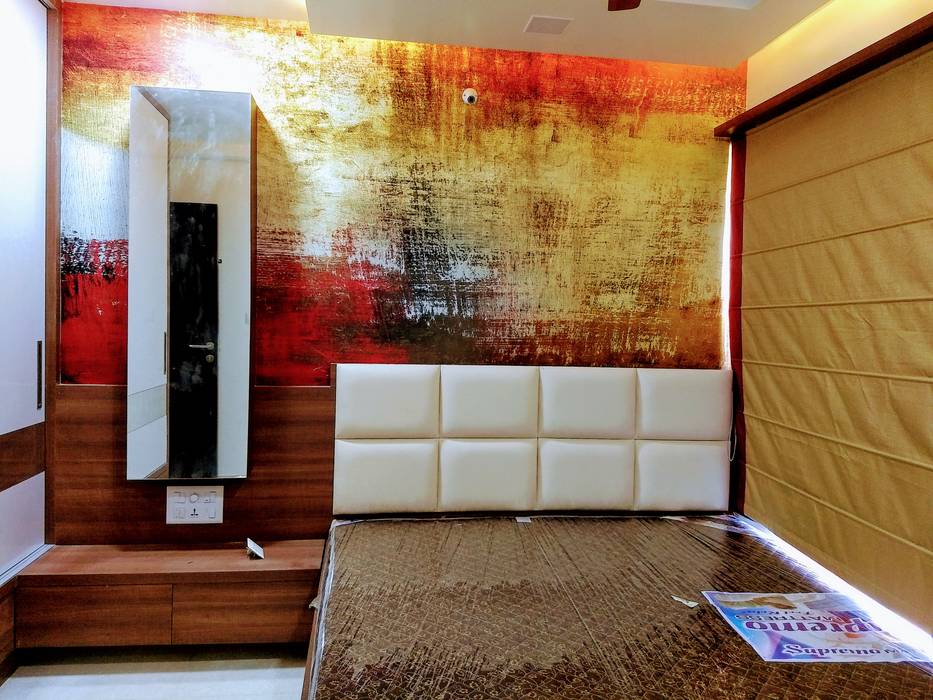 Sargam Nanded City Pune, Sanrachna Interiors Sanrachna Interiors Small bedroom