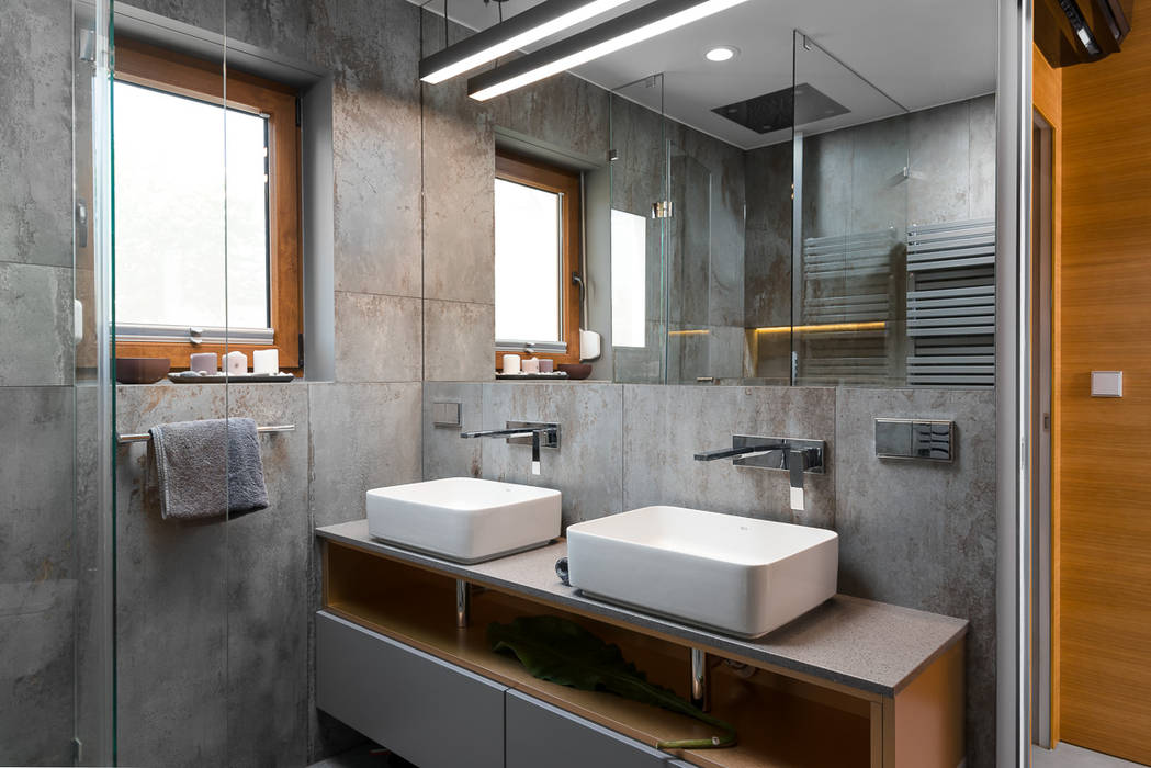 Mieszkanie minimalisty, Q2Design Q2Design Minimalistyczna łazienka