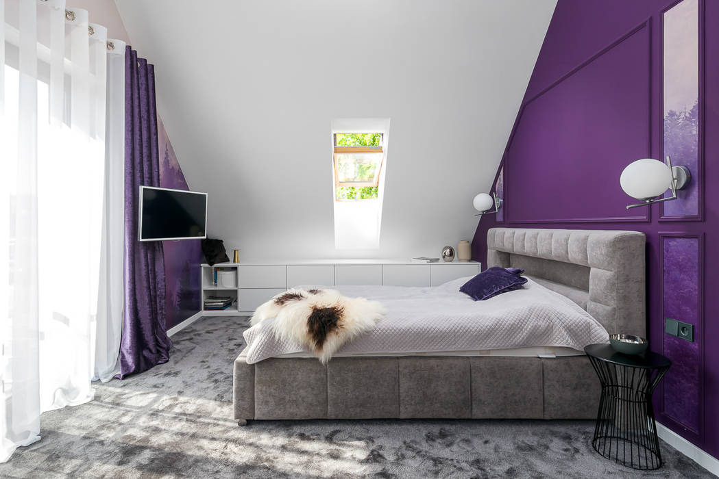 Mieszkanie minimalisty, Q2Design Q2Design غرف نوم صغيرة