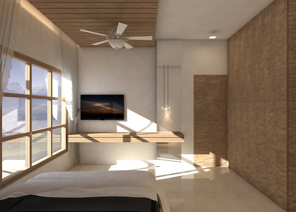 1 BHK PROJECT IN DAHISAR MUMBAI, AXLE INTERIOR AXLE INTERIOR Tropische Schlafzimmer Plastik Accessoires und Dekoration