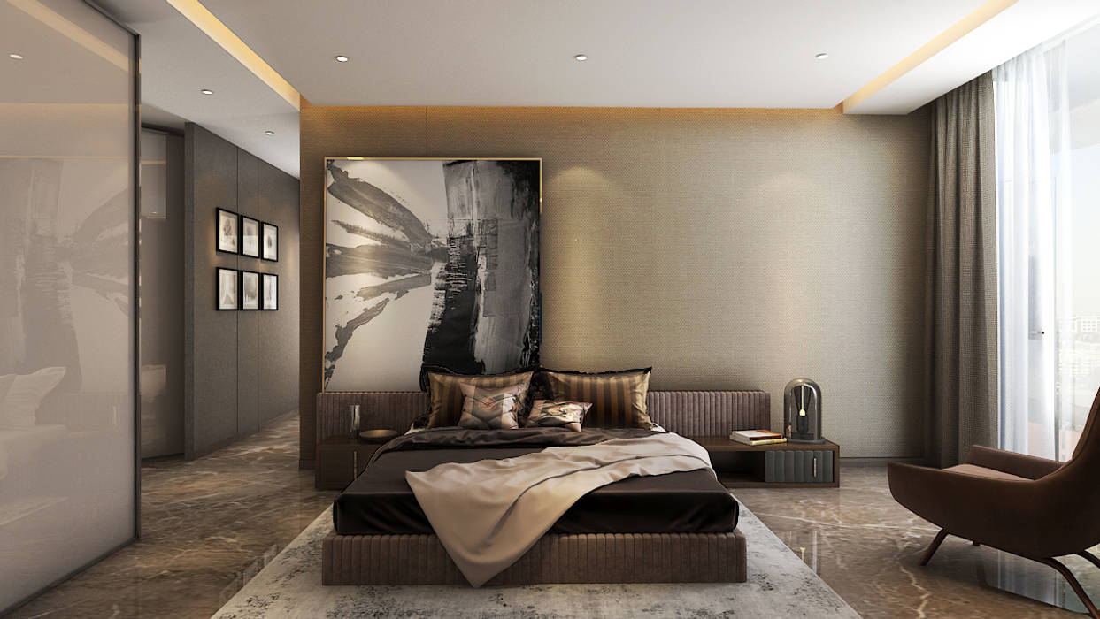 Luxury Apartment design, Ashleys Ashleys Camera da letto moderna