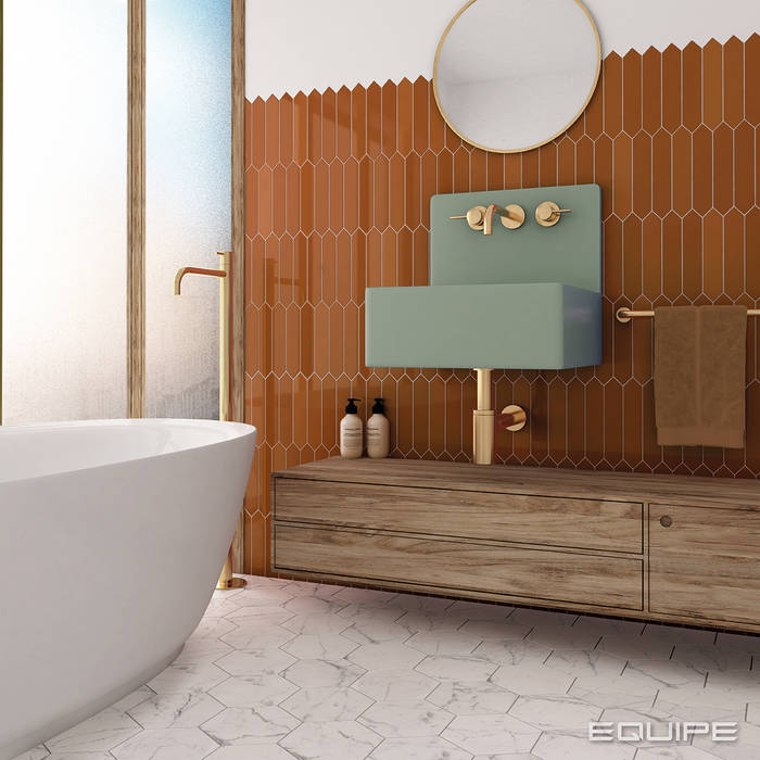 Arrow, Equipe Ceramicas Equipe Ceramicas Modern bathroom Tiles