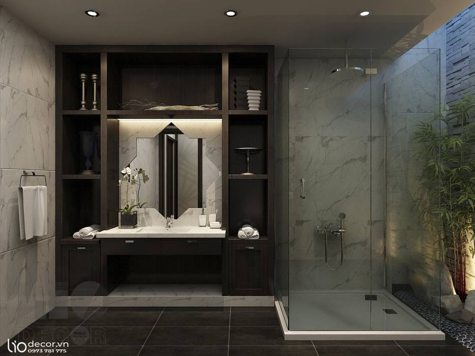Phòng tắm Lio Decor Phòng tắm phong cách kinh điển MDF phòng tắm,